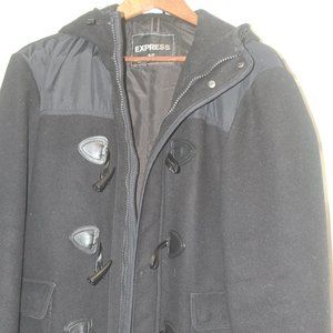Men's Wool Jacket from Express Size Small Black